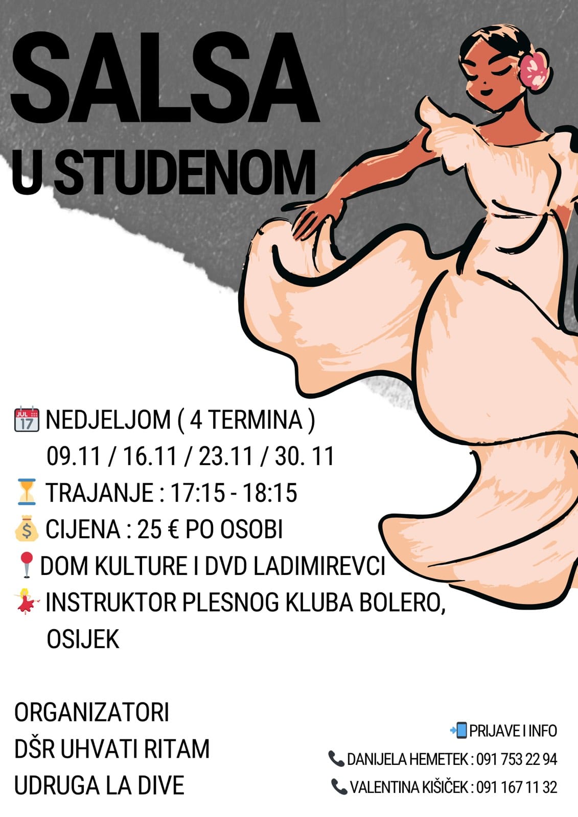 Salsa u studenom – plesna energija i dobra zabava u Ladimirevcima